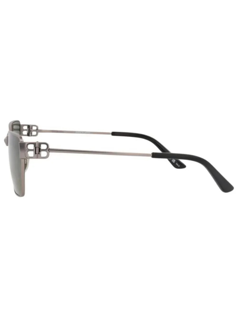 New Balenciaga Unisex Square/Rectangle Ruthenium Ruthenium Green Fashion Designe